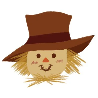 Fall Stationery - Scarecrow Sticker