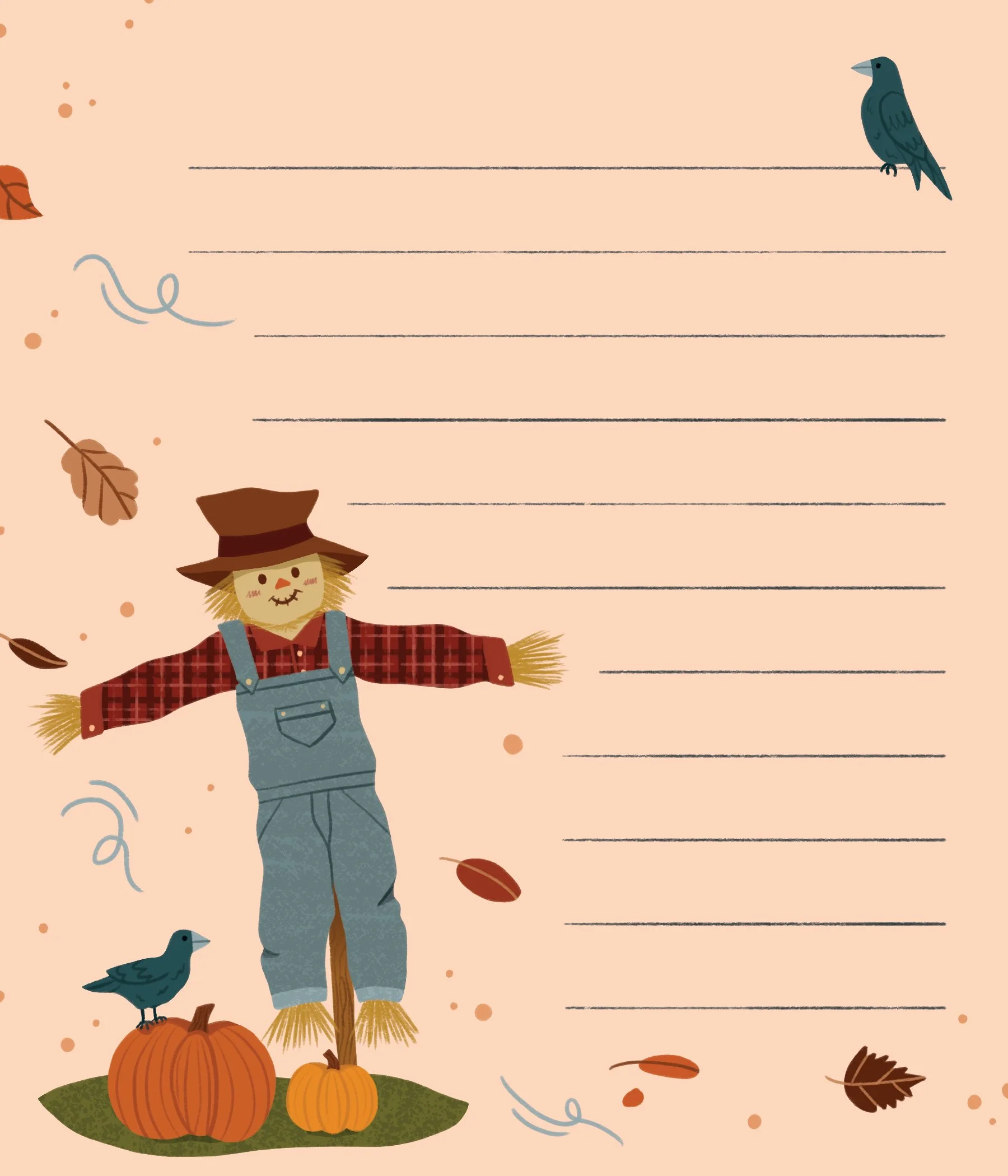 Fall Stationery - Letter Sheet