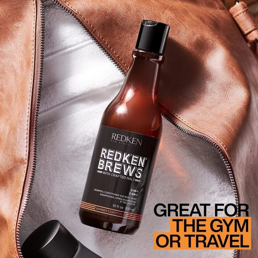 Redken Brews 3-IN-1 Shampoo, Conditioner & Body Wash 300 ml