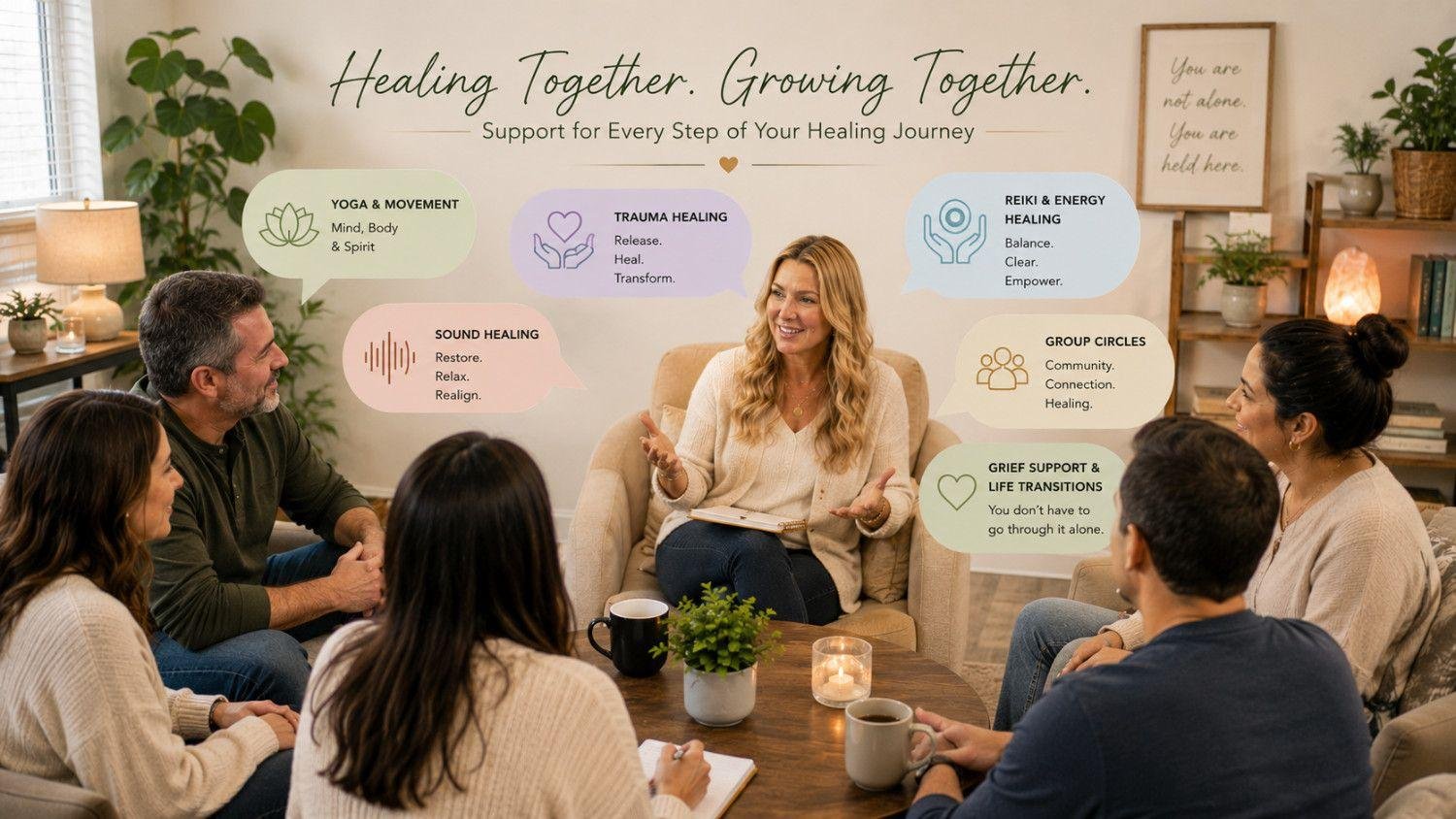 Heather Olsen is having a meeting with members and clients
