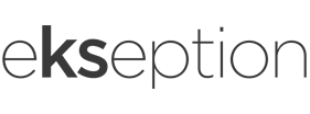 The word 'ekseption' in black text on a white background.