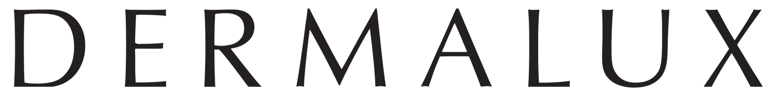 Dermalux logo in black and white