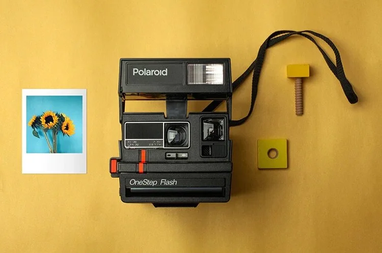 Polaroid I-2 Pro instant film camera used by Wesley D Photography to create real-time keepsake prints during Orange County photography sessions.