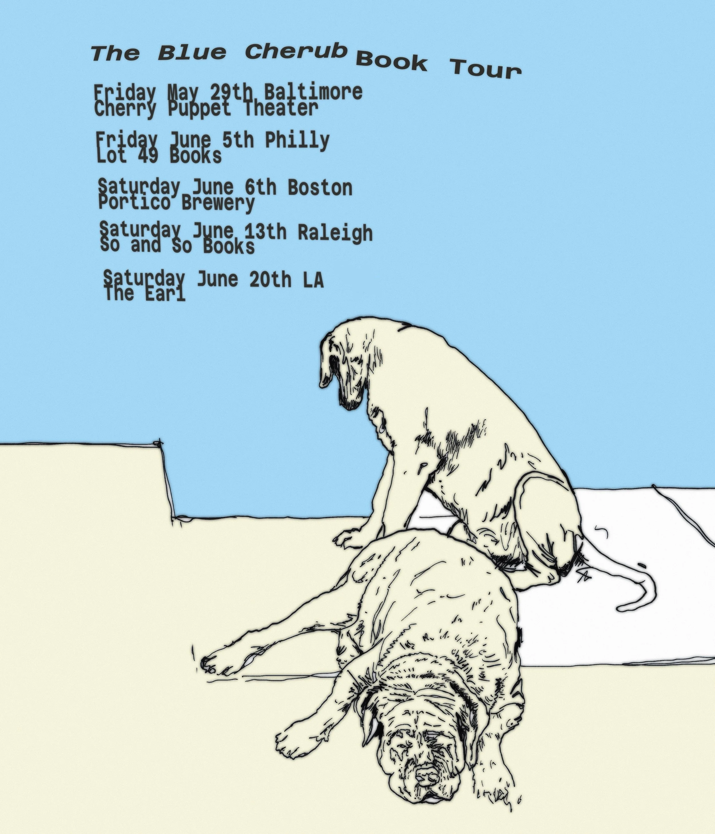 blue cherub… The book tour