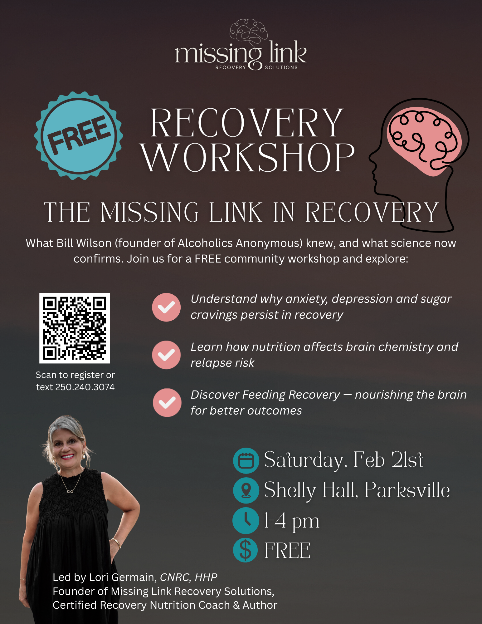 FREE  Community Workshop: The Missing Link in Recovery 