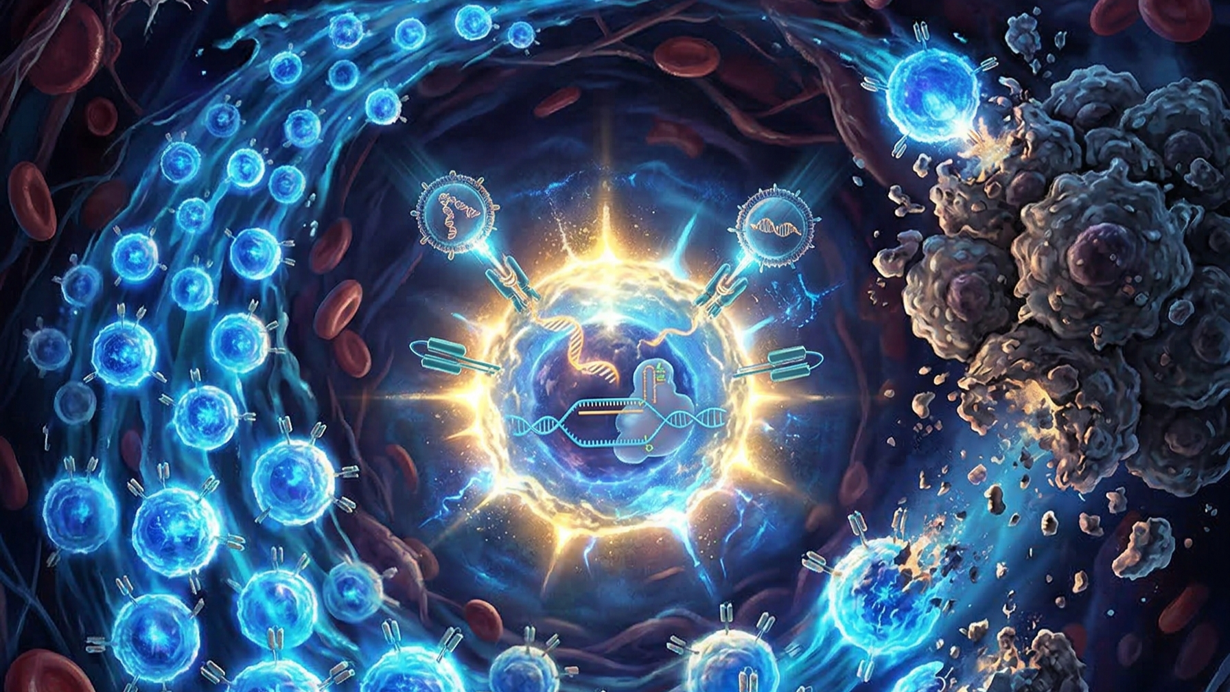 Engineering CAR-T cells directly in the body