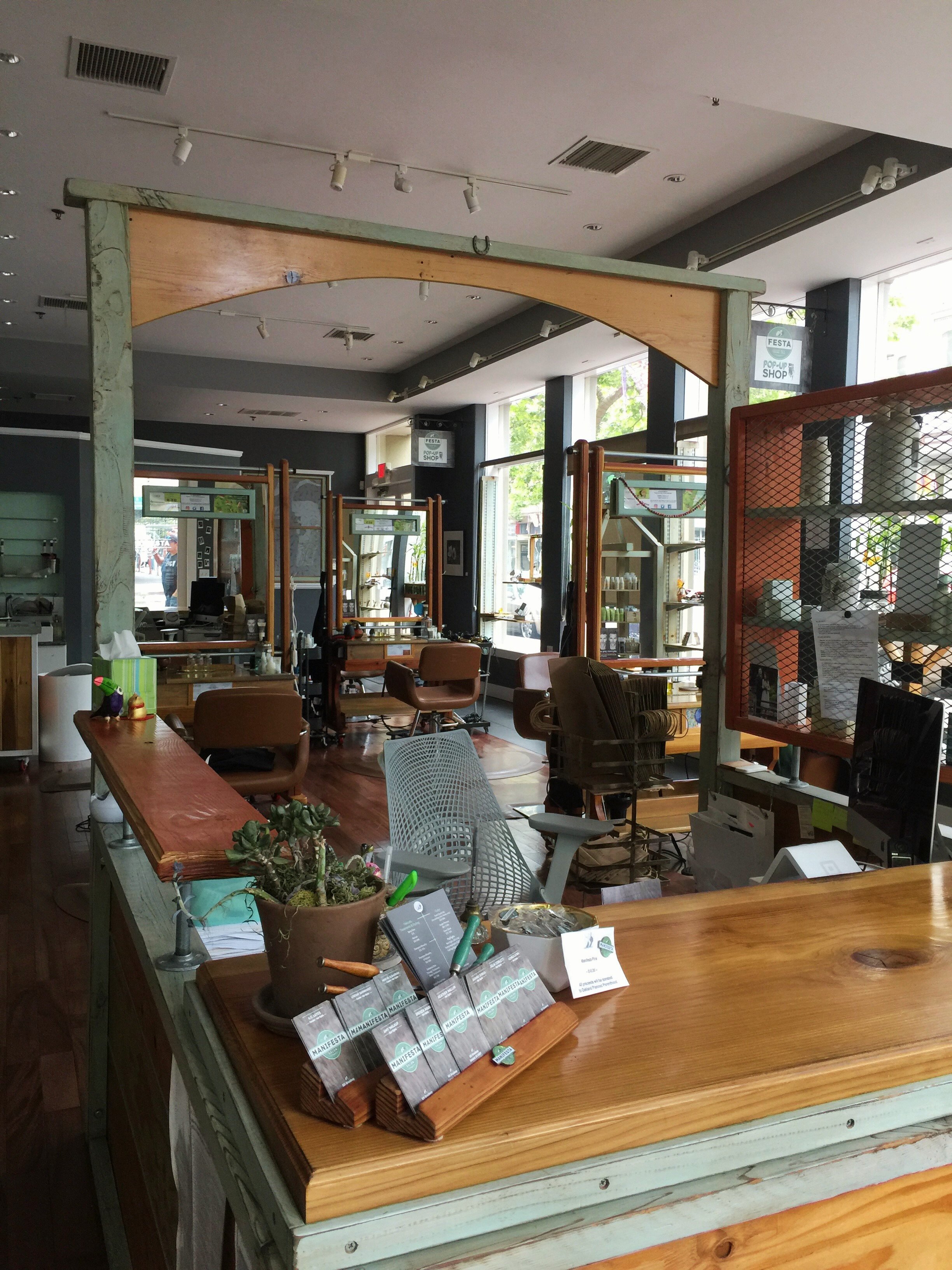 Small service business (hair salon) interior