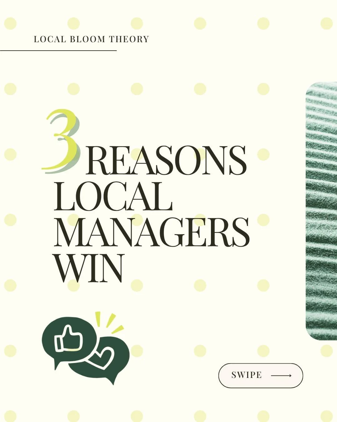 Big agencies might have fancy dashboards&hellip; but when it comes to growing your business, local managers win.

✨ Ready for a local pro to help your social media bloom?

DM me or visit www.localbloomtheory.org to get started!