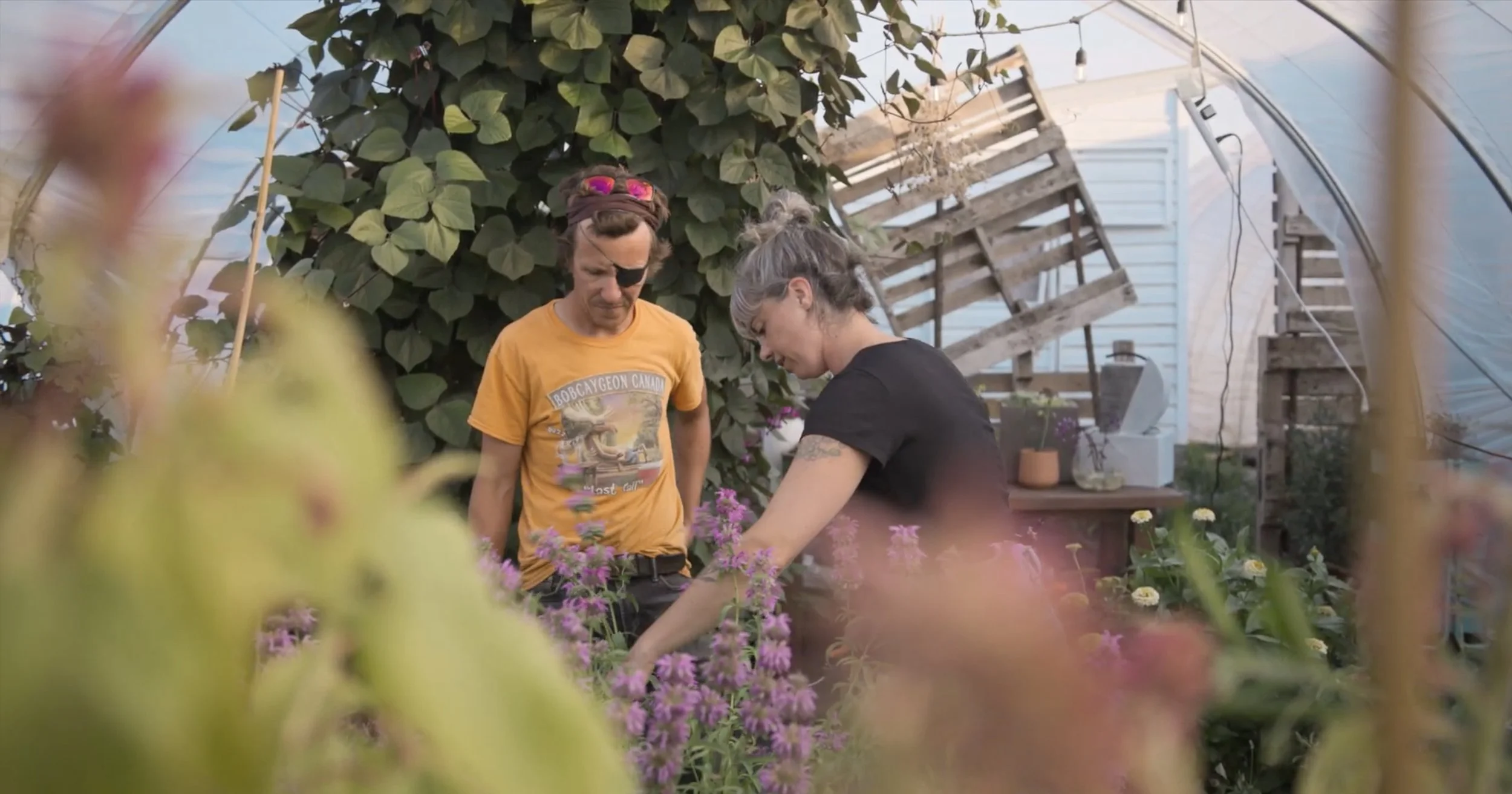 Shane & Monica in the flower garden.jpg