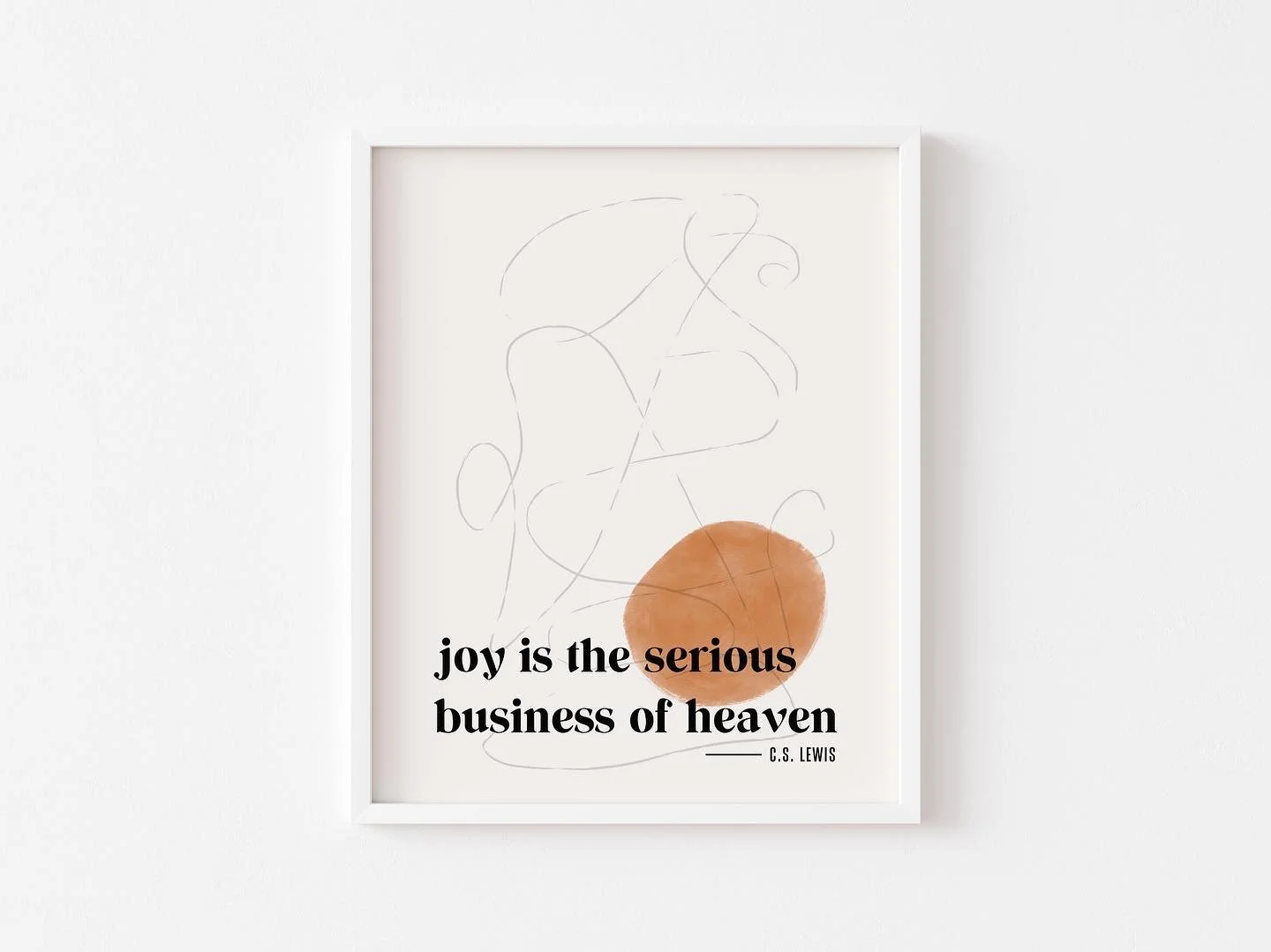 Joy is the serious business of heaven.  C.S. Lewis