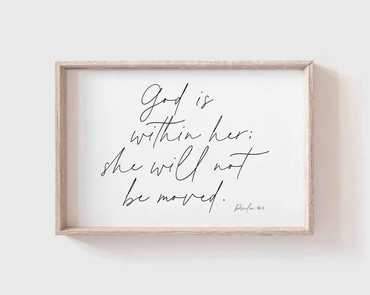 God is within her; she will not be moved.  Psalm 46:5 💪🏻