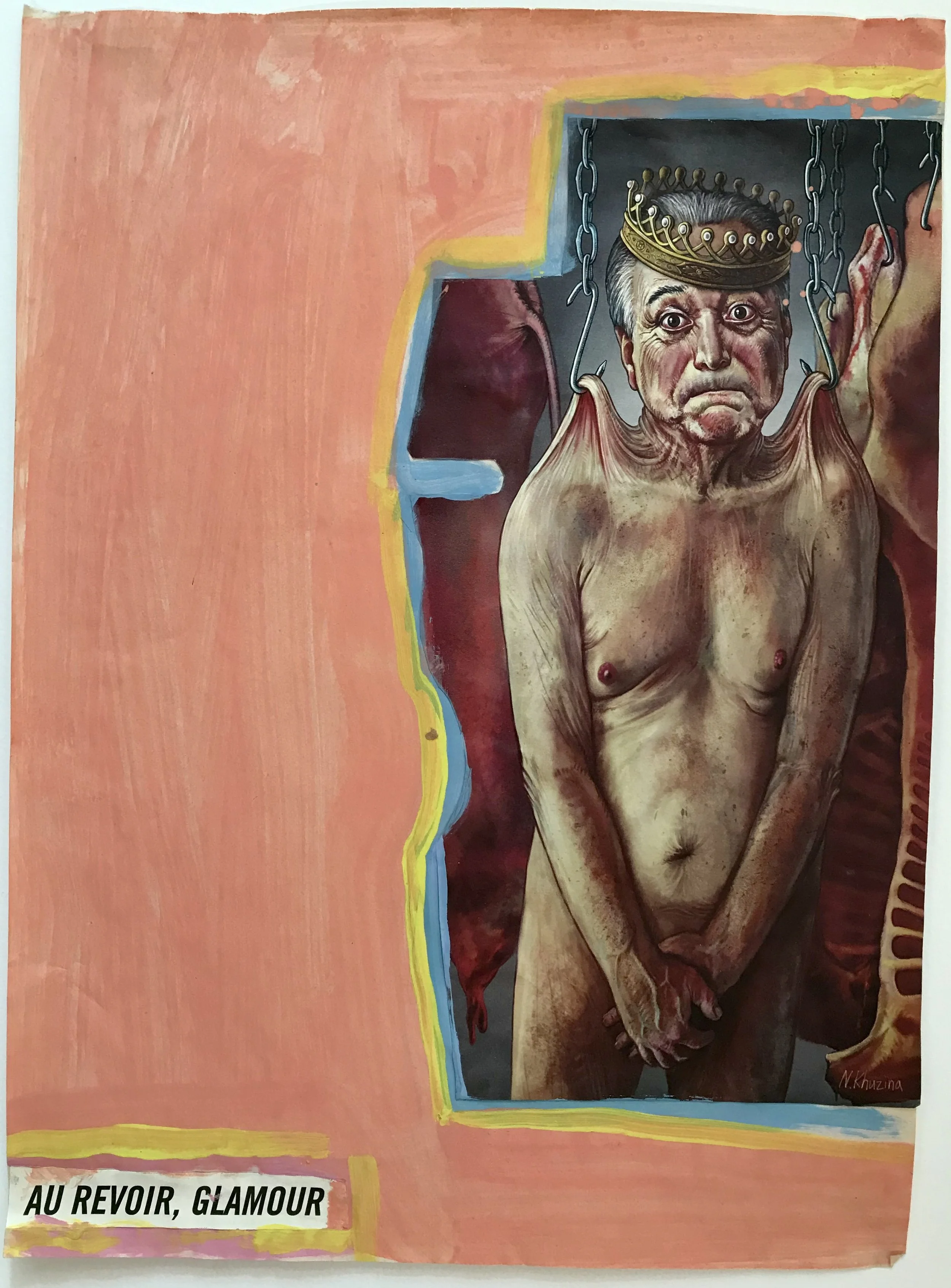sem titulo - acrílica e colagem sobre papel - 42 x 30 cm - 2019