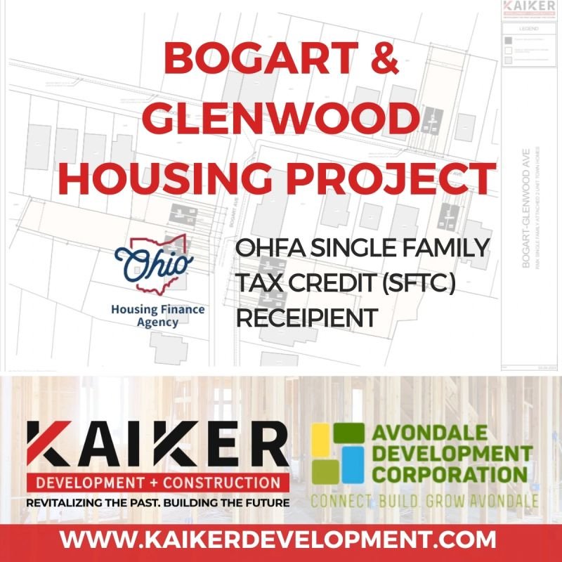 GROW Avondale! Last week, Ohio Housing Finance Agency announced tax credit awards which included the Bogart-Glenwood development