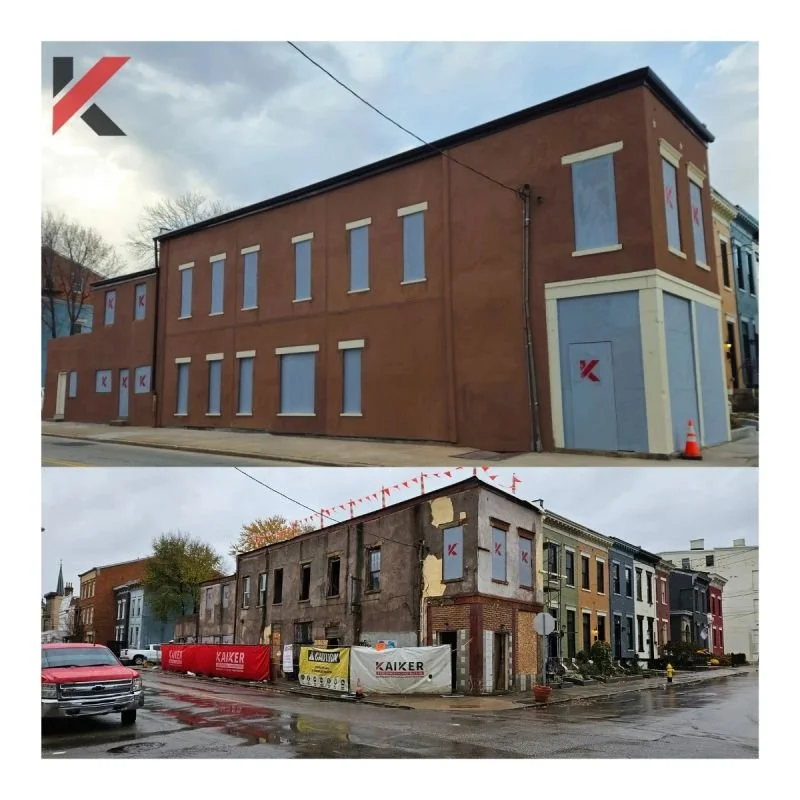 We recently finished an emergency stabilization at 1801 Baymiller on behalf of City of Cincinnati here in the Westend.