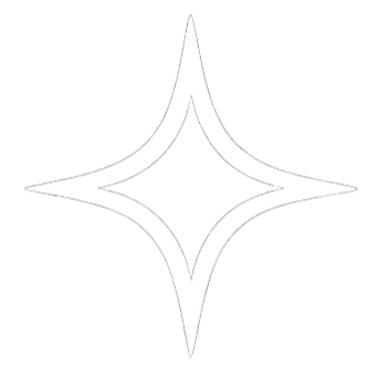 A white four-pointed star or diamond shape with curved edges.