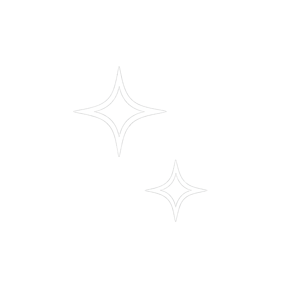 Two white sparkling stars.