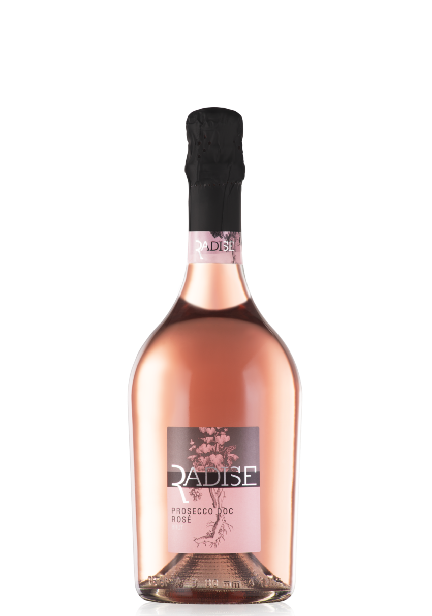 Radise Prosecco DOC Millesimato Rosé Brut Bottle