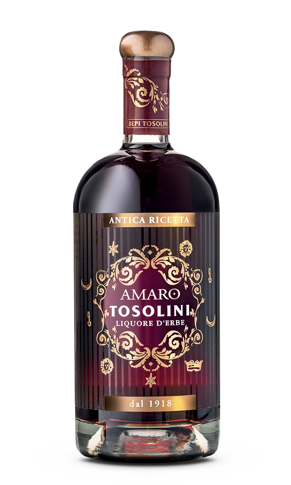 AMARO TOSOLINI Herb Liqueur Bottle
