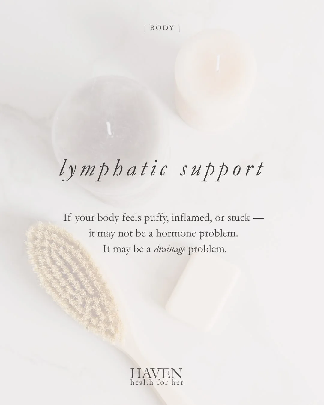 We talk about hormones, gut health, and inflammation &mdash; but rarely about drainage.

The lymphatic system quietly determines how well your body clears what it&rsquo;s already handling every day.

When lymph flow is sluggish, symptoms can appear e