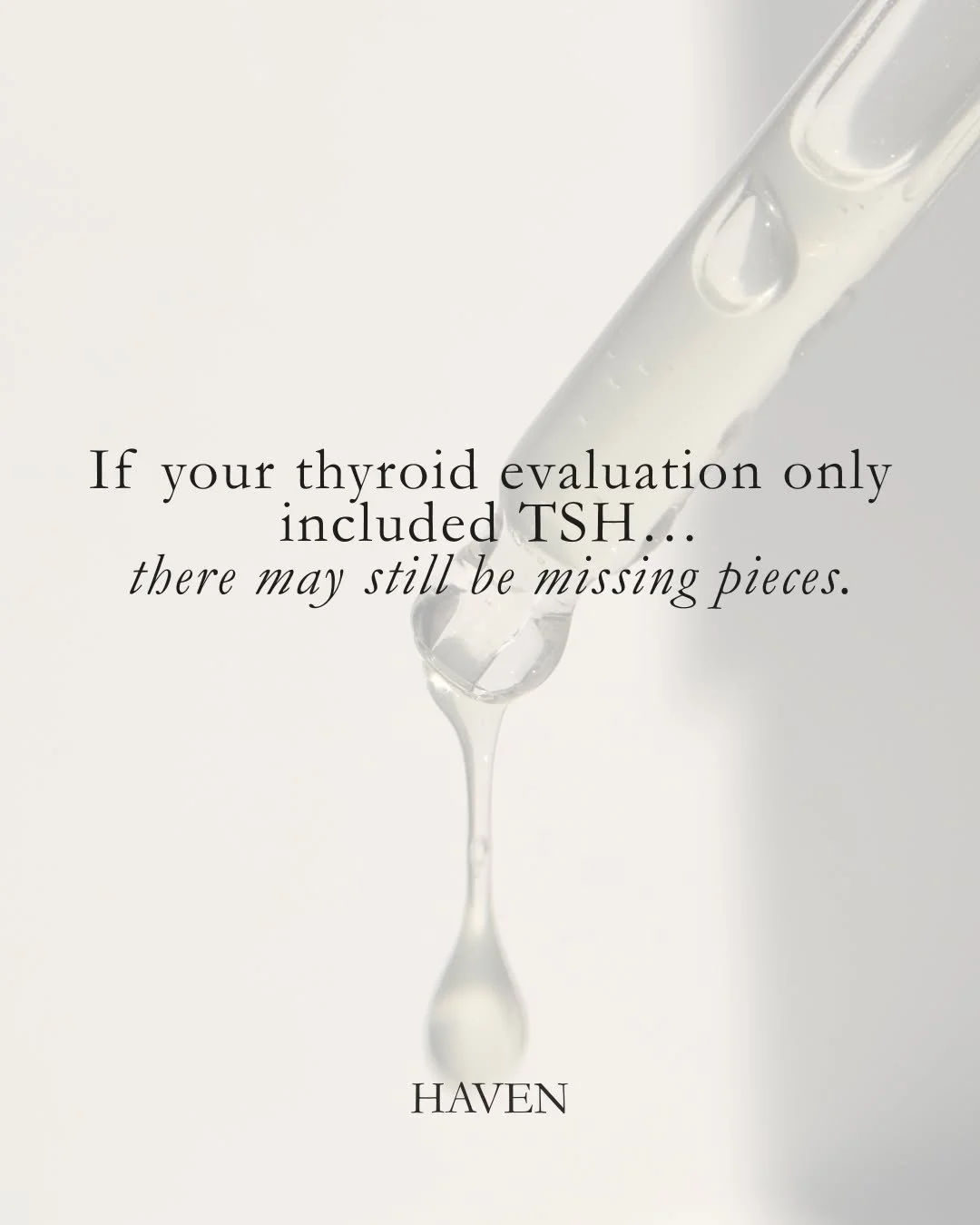 TSH matters.But it is often treated as the ONLY marker that matters when evaluating thyroid health, especially in women struggling with fatigue, infertility, hair loss, cycle changes, anxiety, or difficulty losing weight.

The reality is:
thyroid hea