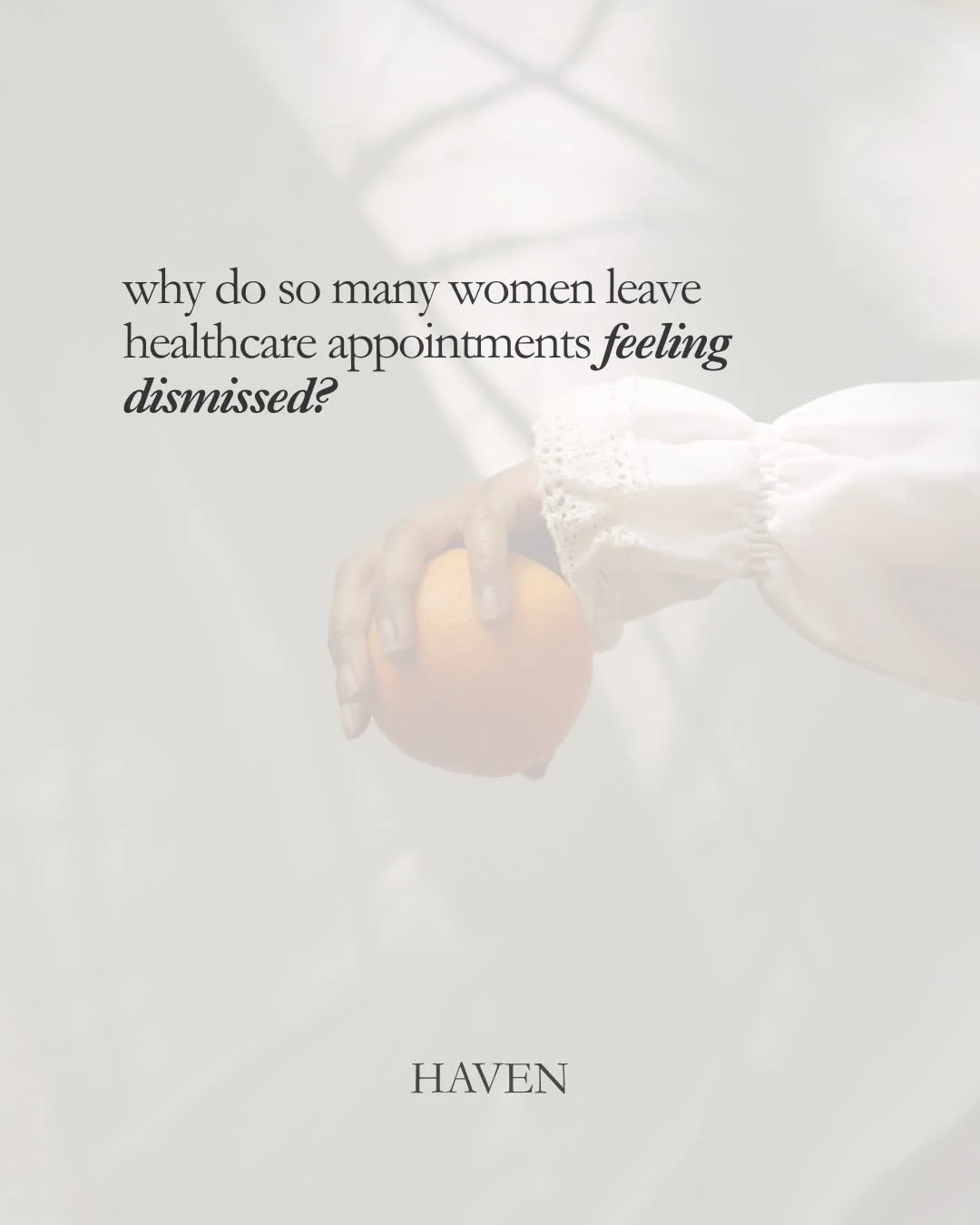 I think many women are not necessarily looking for perfect health. While optimization for many is a goal, they are looking for reassurance that someone truly listened before concluding everything was &ldquo;fine.&rdquo;

So many women leave appointme