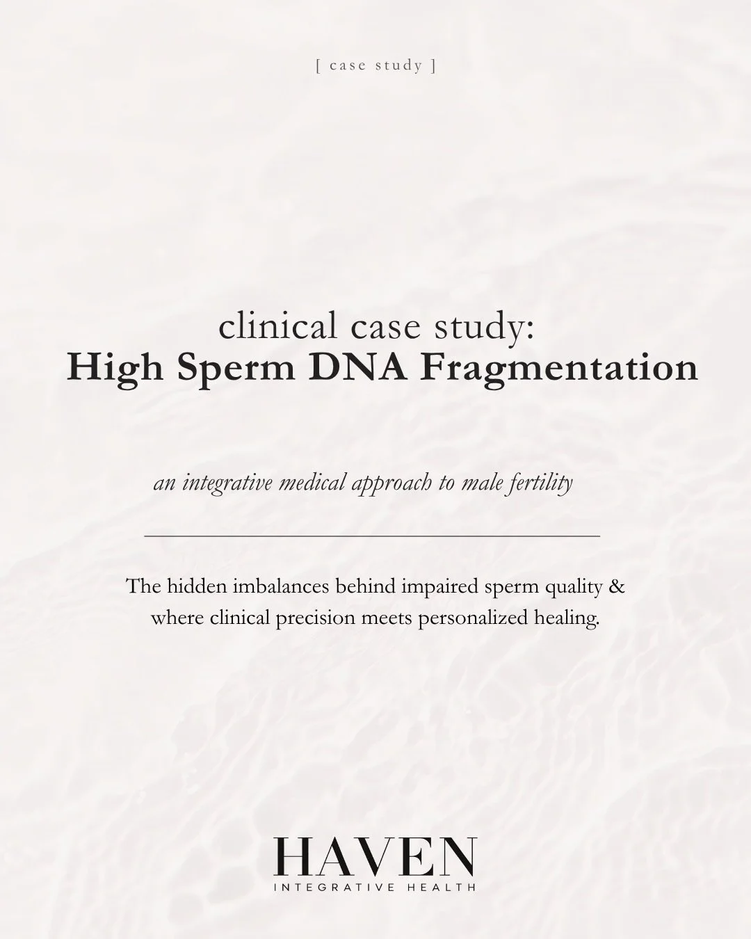 When a couple is struggling to conceive, the female partner often undergoes extensive testing while the male evaluation may stop after a basic semen analysis.

But male fertility is not just about sperm count.

A comprehensive assessment may also inc