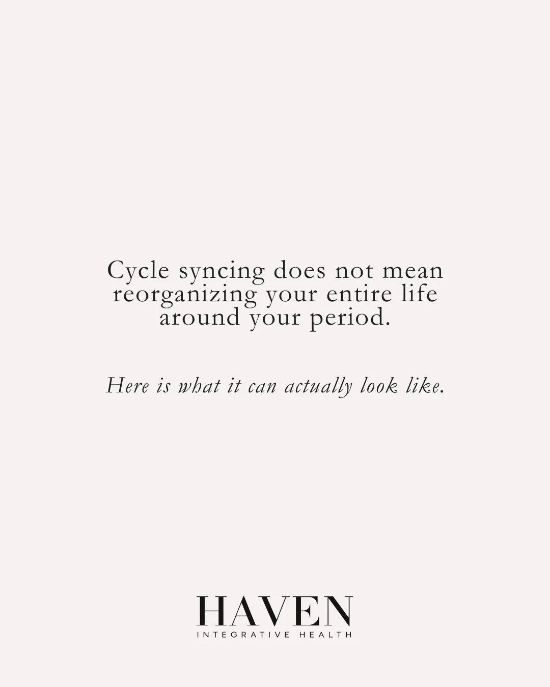 Cycle syncing has become another area where simple body awareness is often turned into a long list of rules.

You do not need a different diet, workout plan or personality for every phase of your cycle.

A more useful approach is to notice whether yo