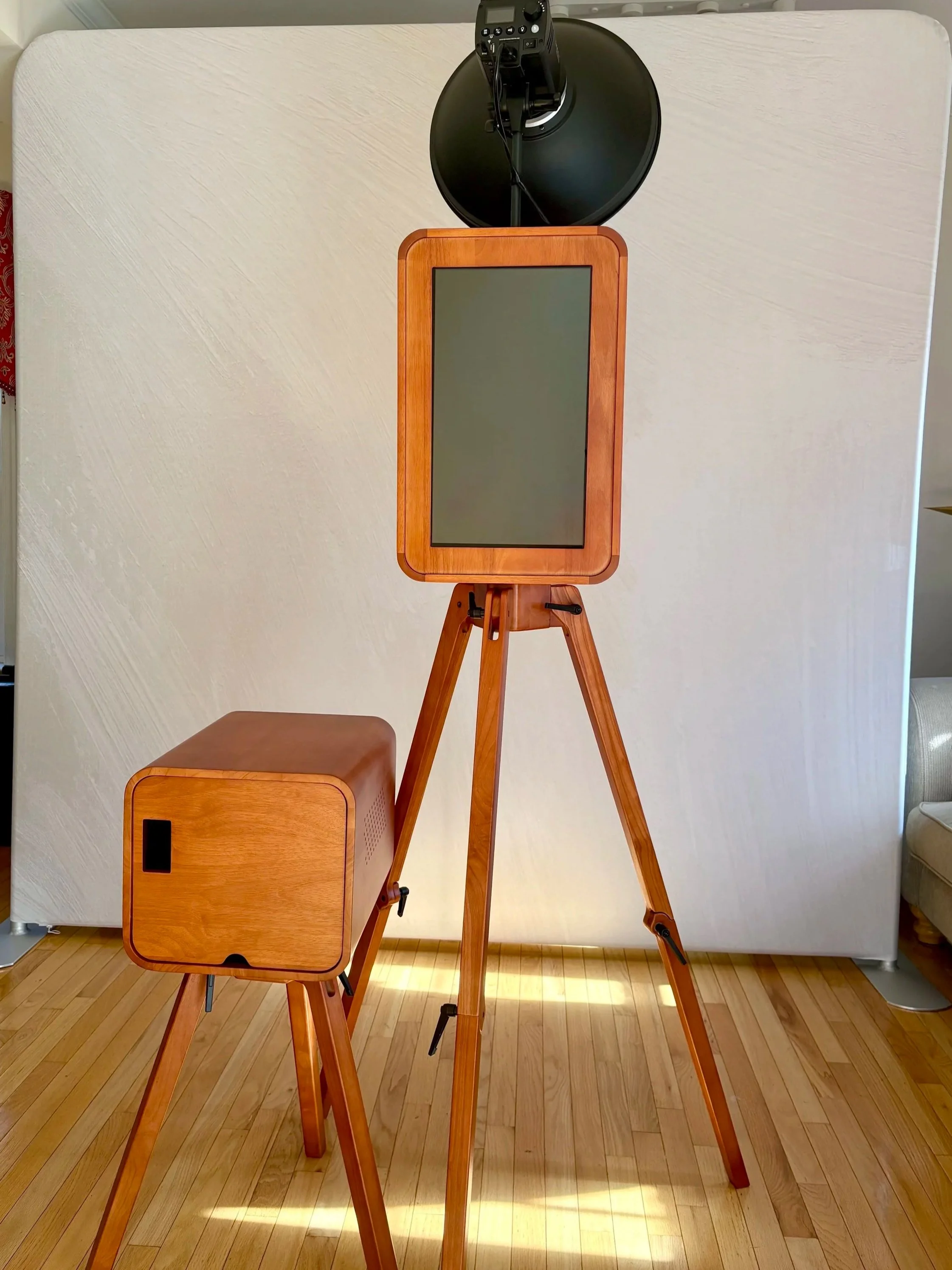 Luxury wooden Photo Booth rental