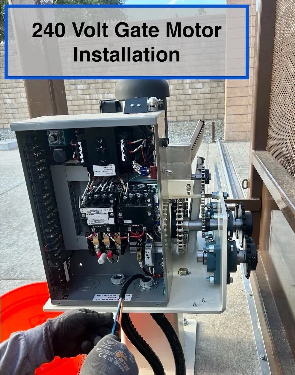240 Volt Gate Motor Installation