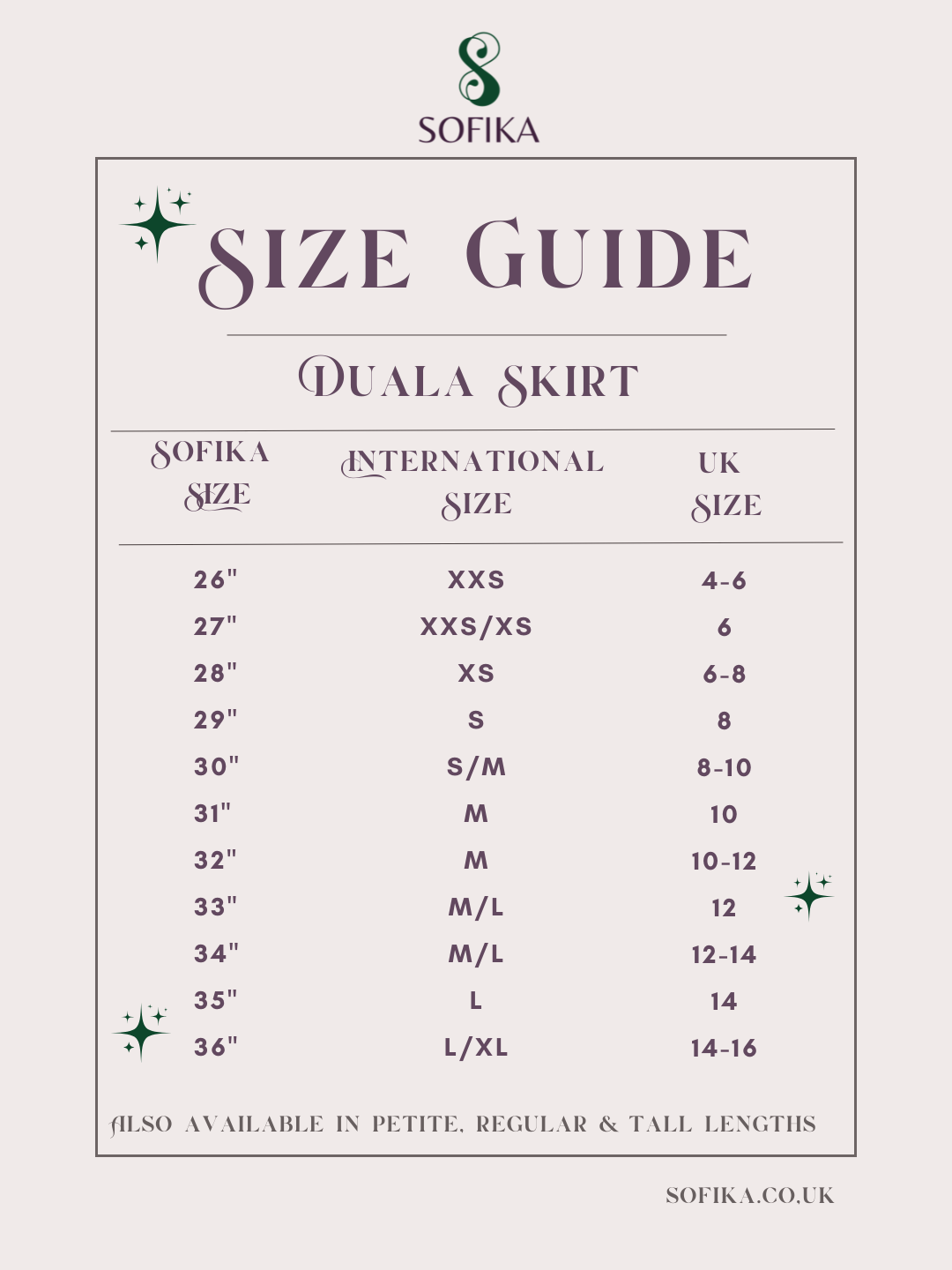Duala Skirt Size Guide - Belly Dance Training Wear.jpg
