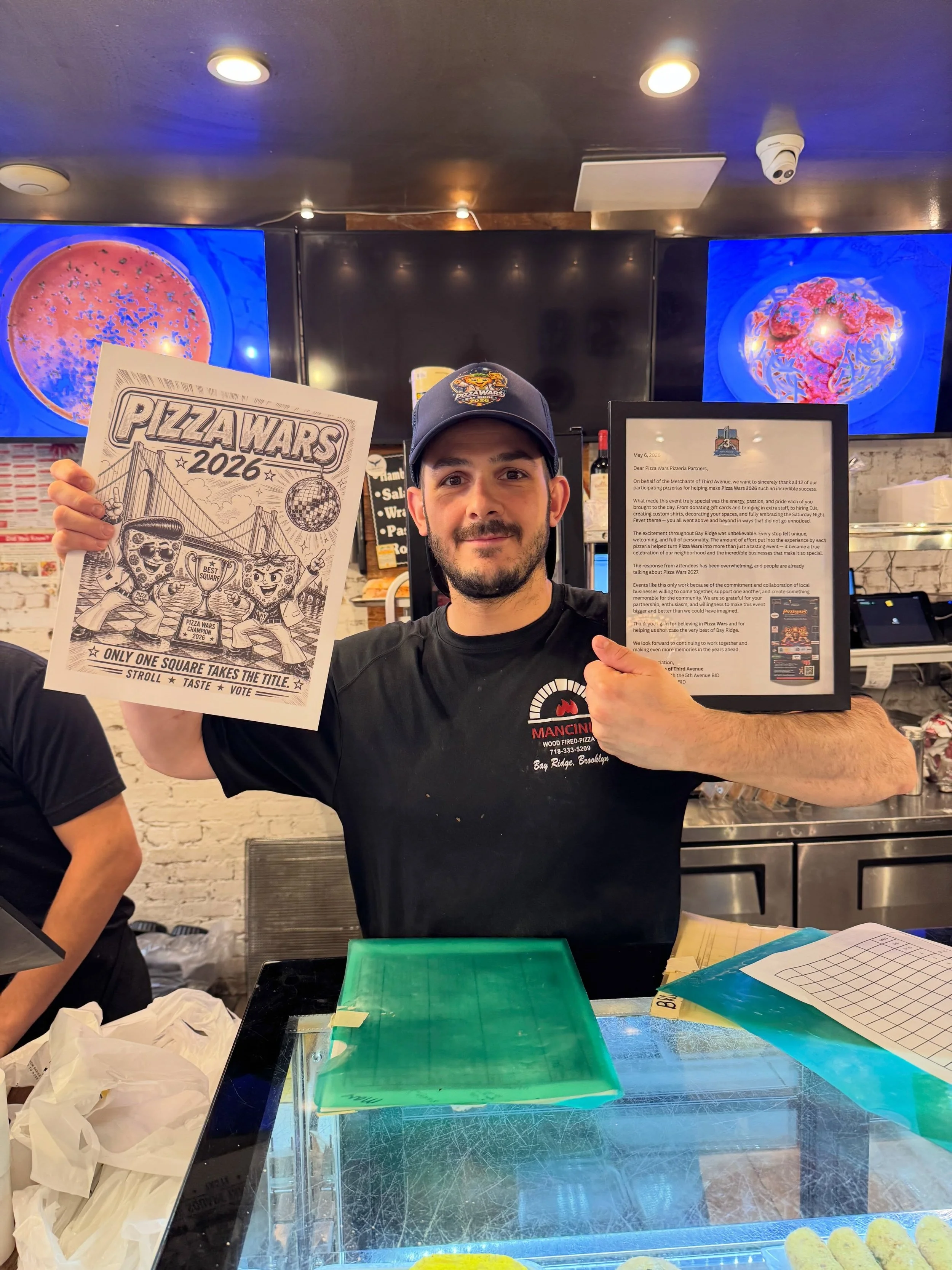 🍕✨ A huge THANK YOU to our 12 Pizza Wars pizzerias and all of their teams! ✨🍕

Bay Ridge showed up, and our pizzerias showed OUT.

Pizza Wars is not just about the pizza &mdash; it is about the energy, the hospitality, and the way our local busines