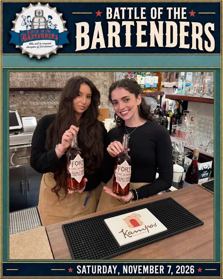 Four weeks from today, we&rsquo;ll award our 2026 Battle of the Bartenders trophy! 🏆

Who will make the best &ldquo;Merchant&rdquo; this year using Fort Hamilton Distillery&rsquo;s Double Barrel Bourbon Whiskey? 🥃

🥊 Entering the ring for the FIRS