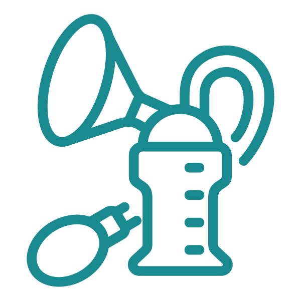 Pumping consultation and flange fitting support to optimize breast pump comfort and milk output.