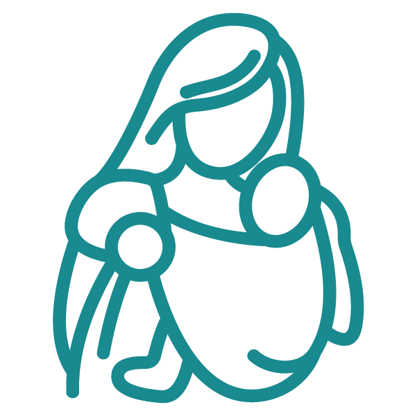 Initial postpartum lactation consultation providing hands-on feeding support for parents and newborns.