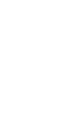 A stylized black and white illustration of a hand with a spiral design on the palm.
