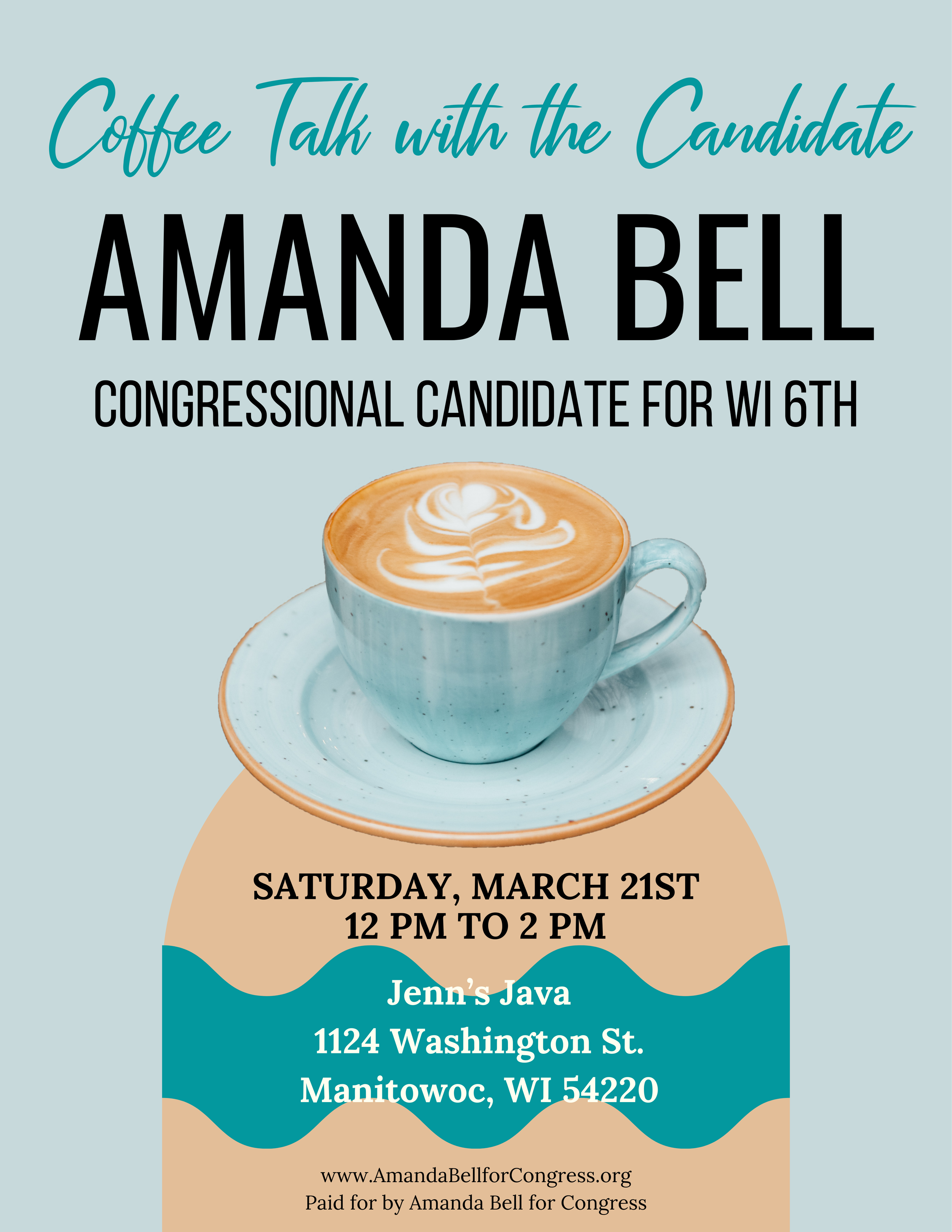 Manitowoc Coffee with the Candidate