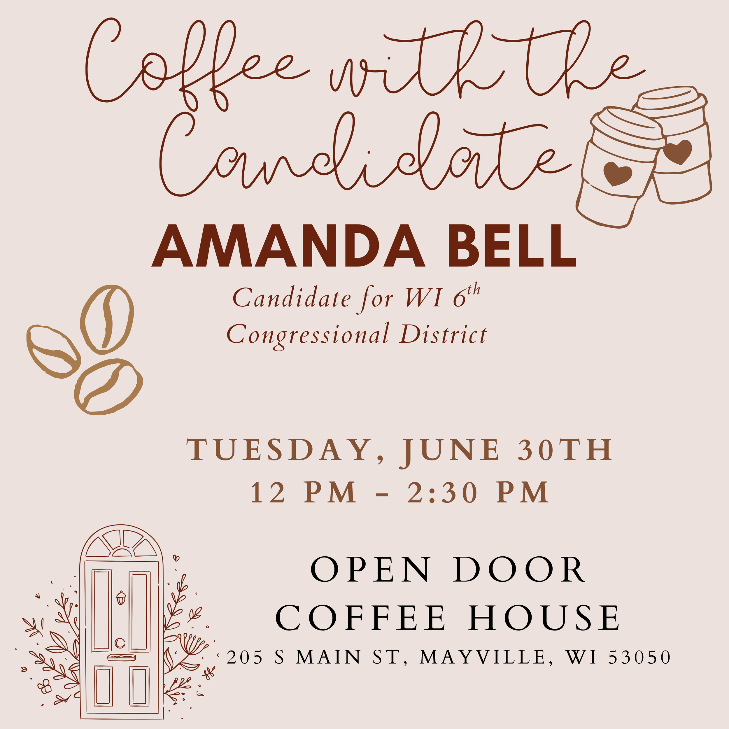 Mayville Coffee with the Candidate 
