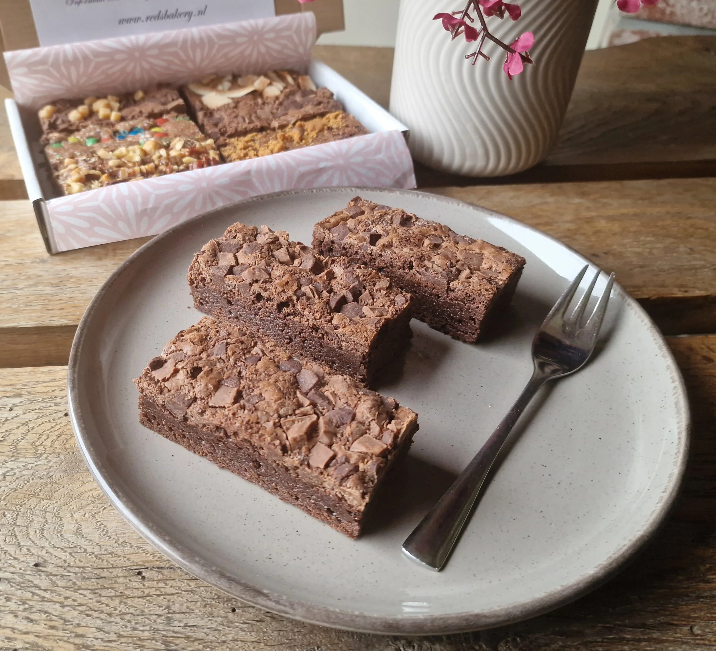 Double chocolate brownie