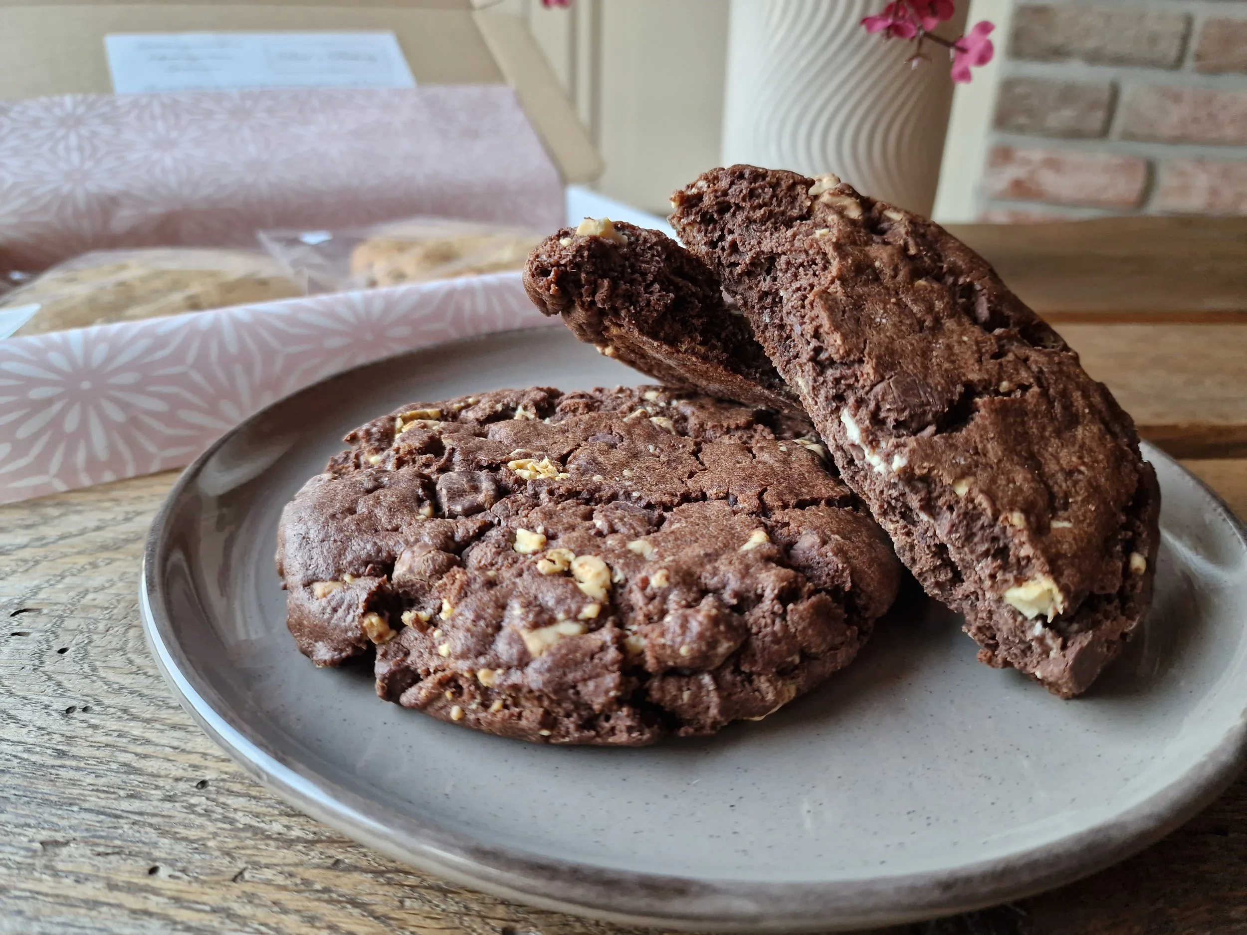 Dark Triple Chocolate Cookies (2stuks)