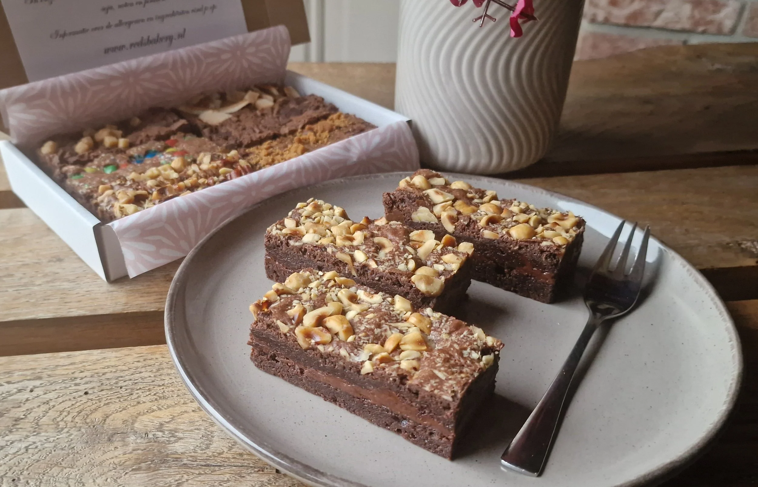 Nutella stuffed brownie