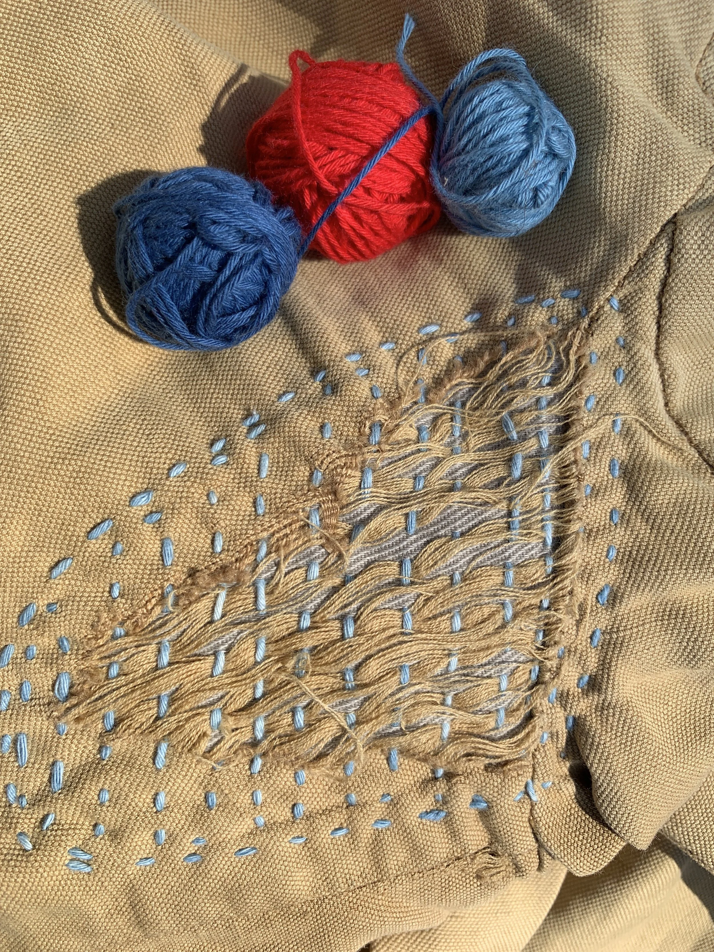 Sashiko Mending Basics