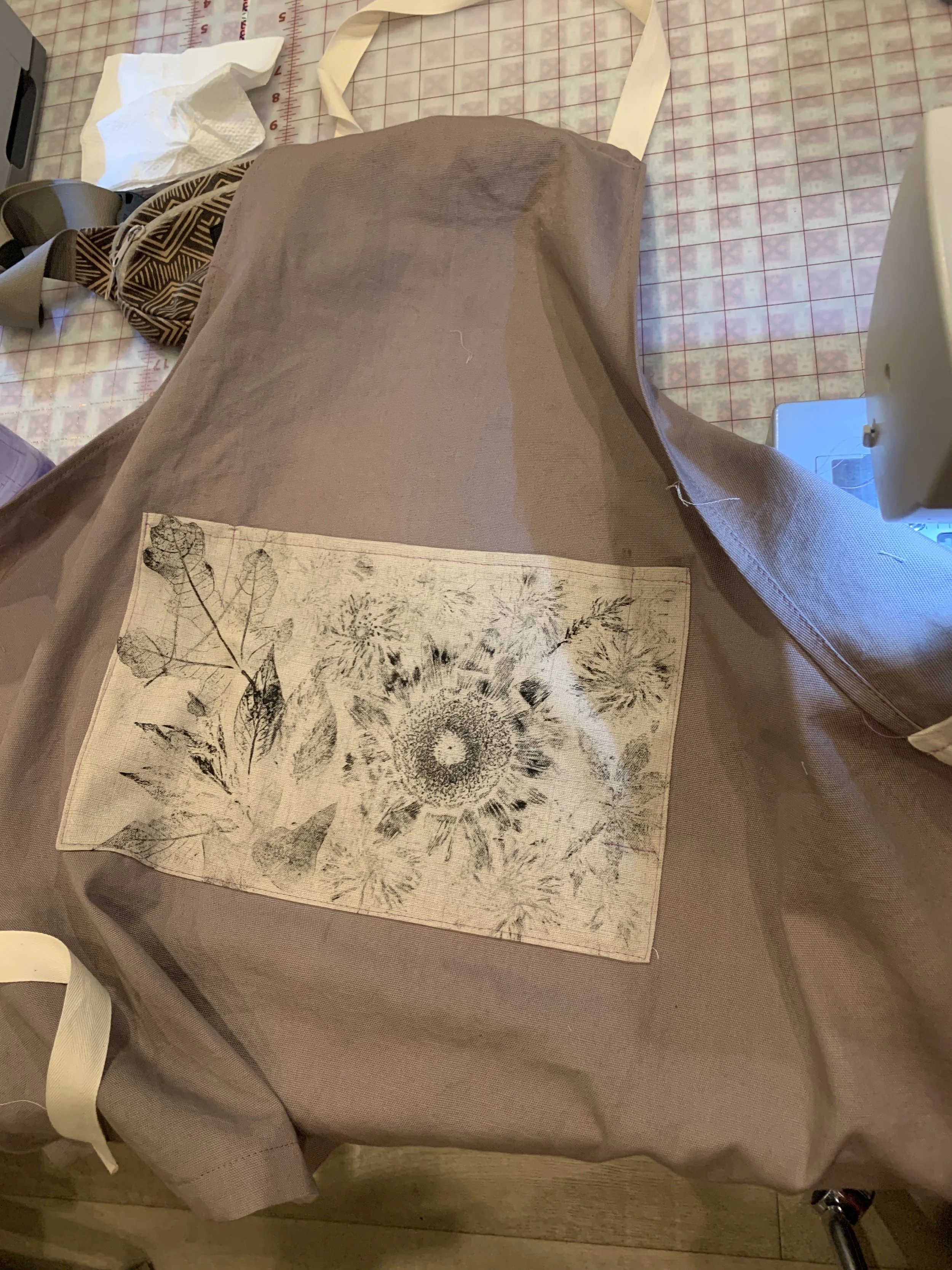 Flower Printed Apron