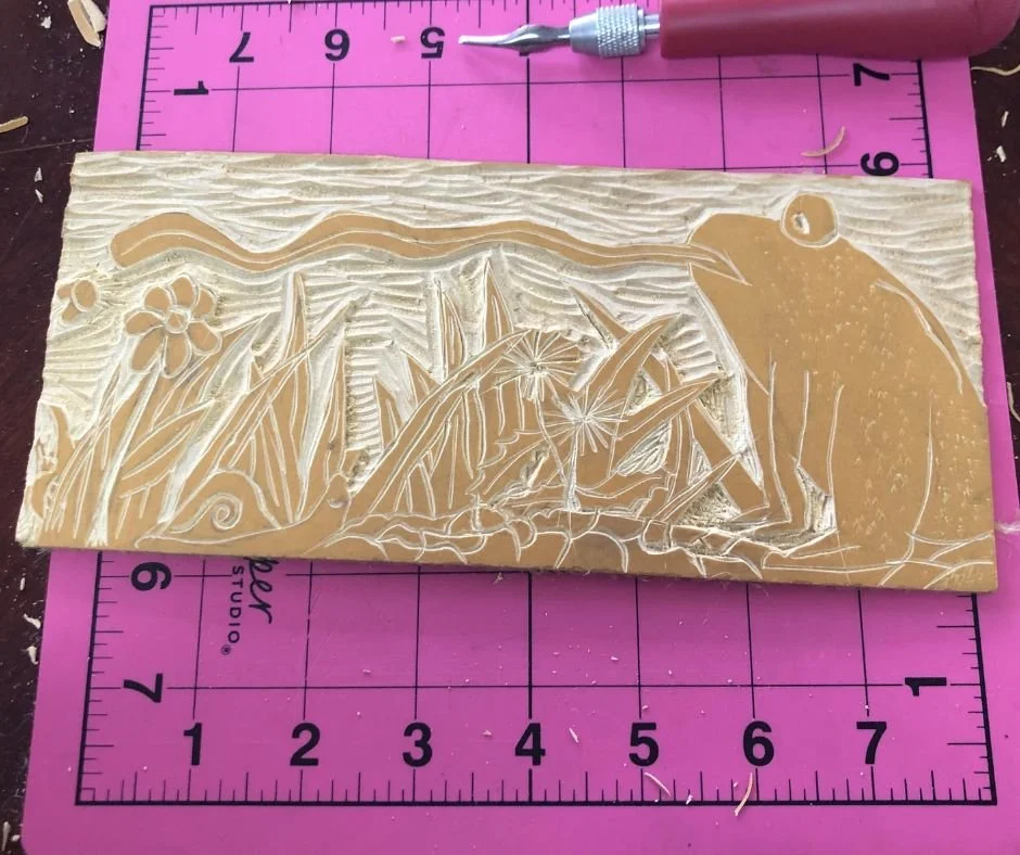 Bandana Relief Printmaking @ Fiber fest