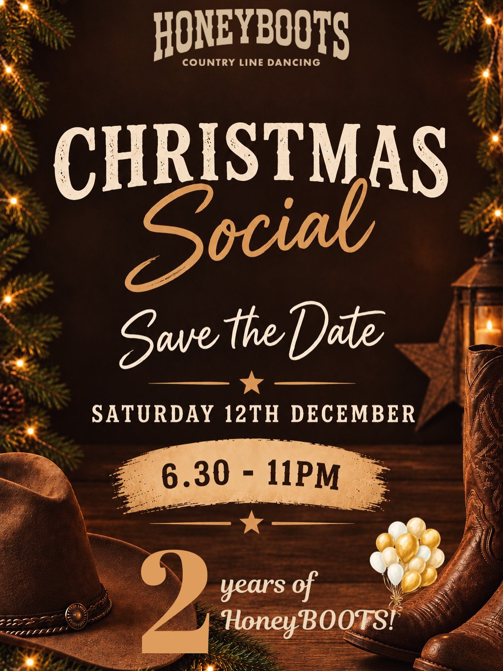 Christmas Social and 2 Years of HoneyBOOTS