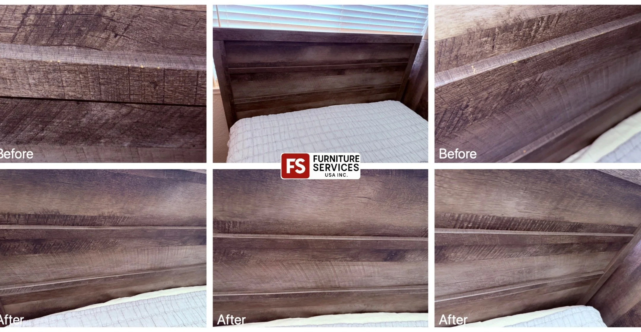 Chips and peeling finish are history! 👋
Damage to your headboard's finish can ruin the entire look of your bedroom. We specialize in expert wooden finish repair, meticulously fixing chips and peeling areas to seamlessly match the original rustic gra