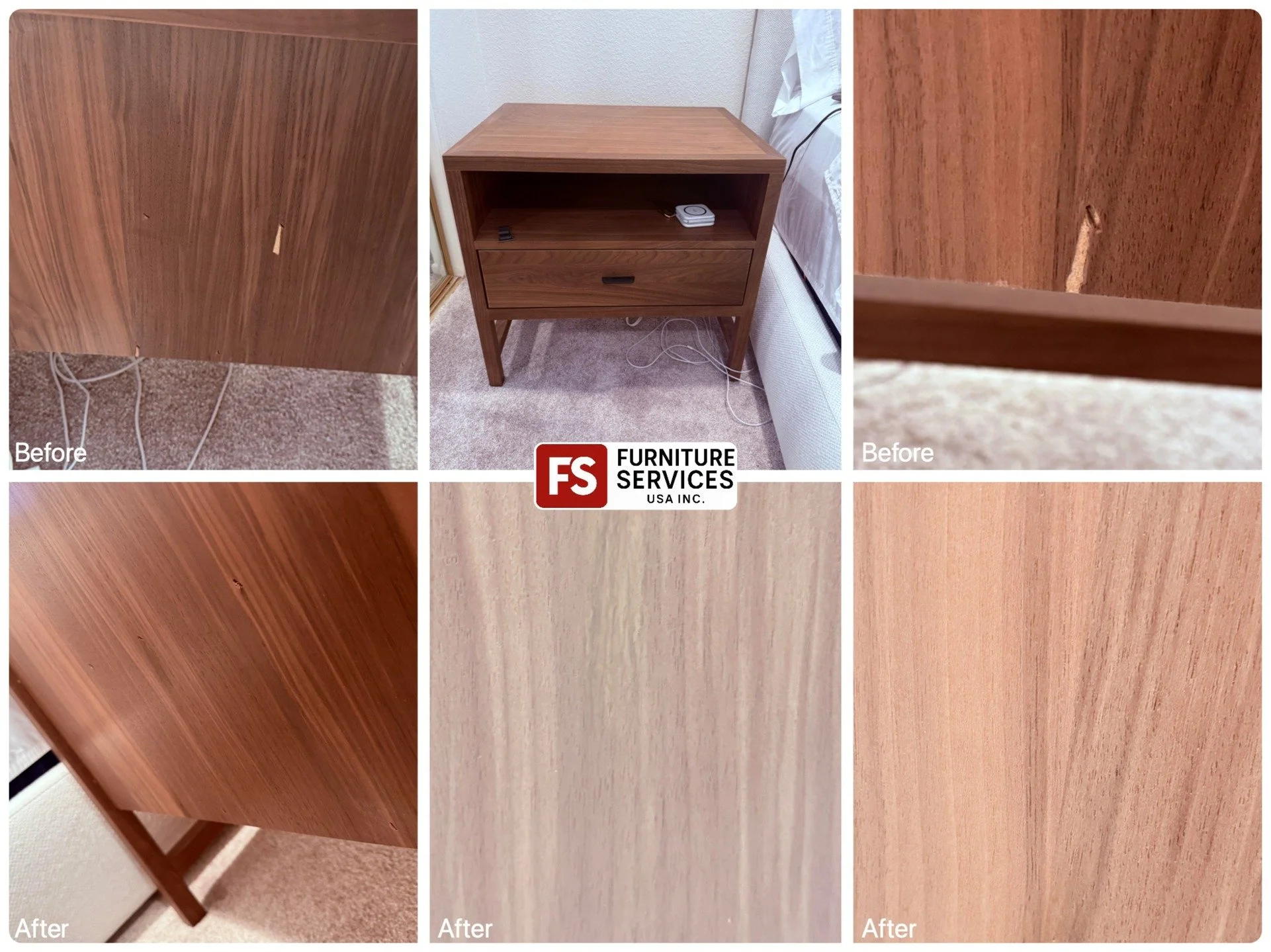 Flawless Wooden Finish Restoration! ✨
Ugly chips, scratches, and worn spots can ruin the beauty of your wooden furniture. We specialize in precision wooden finish repair, expertly filling and blending damage to seamlessly match the original grain and