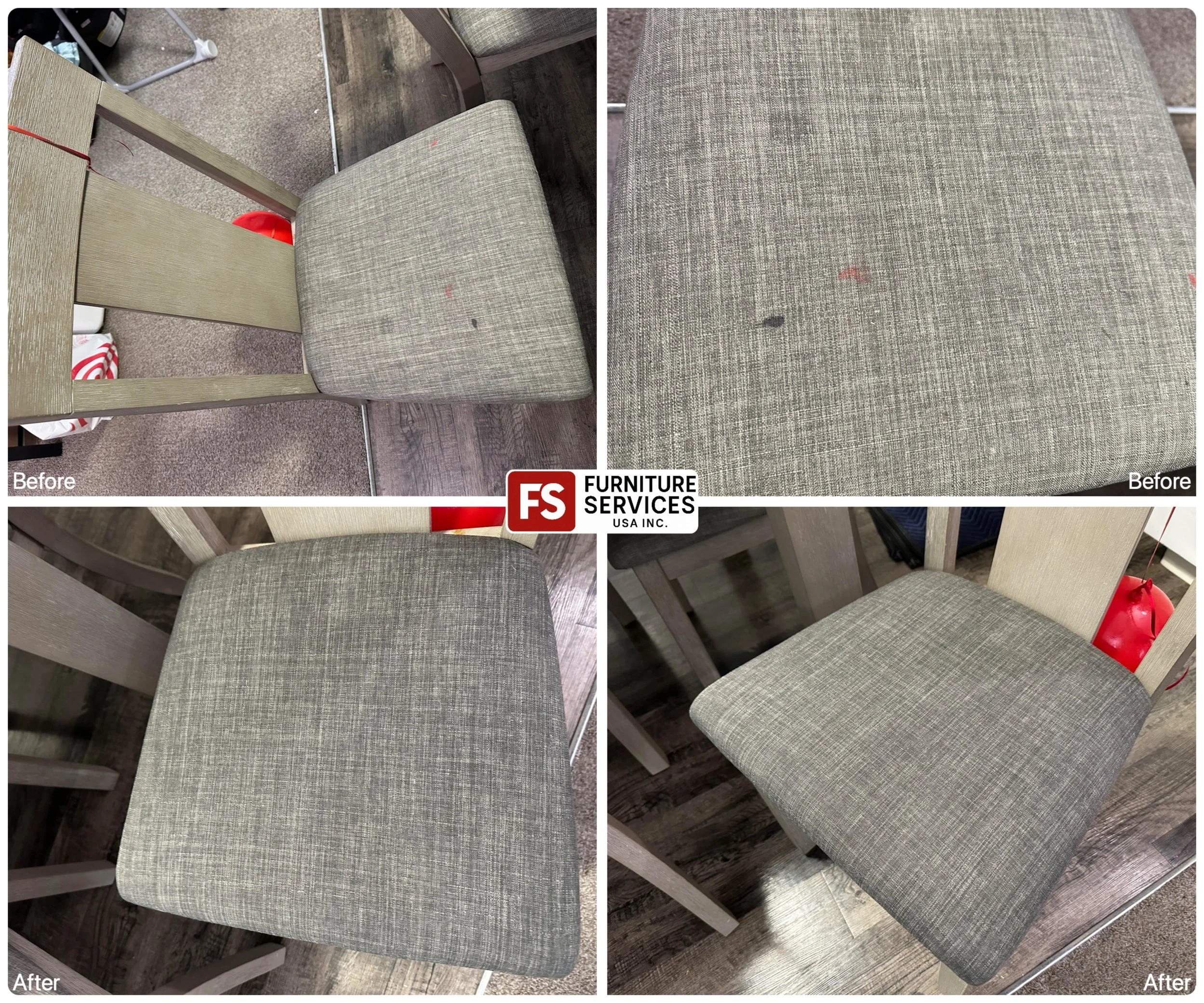 Fabric stain removal done right. We clean, restore, and renew!

Ready to revive your furniture? Contact us for a quote!