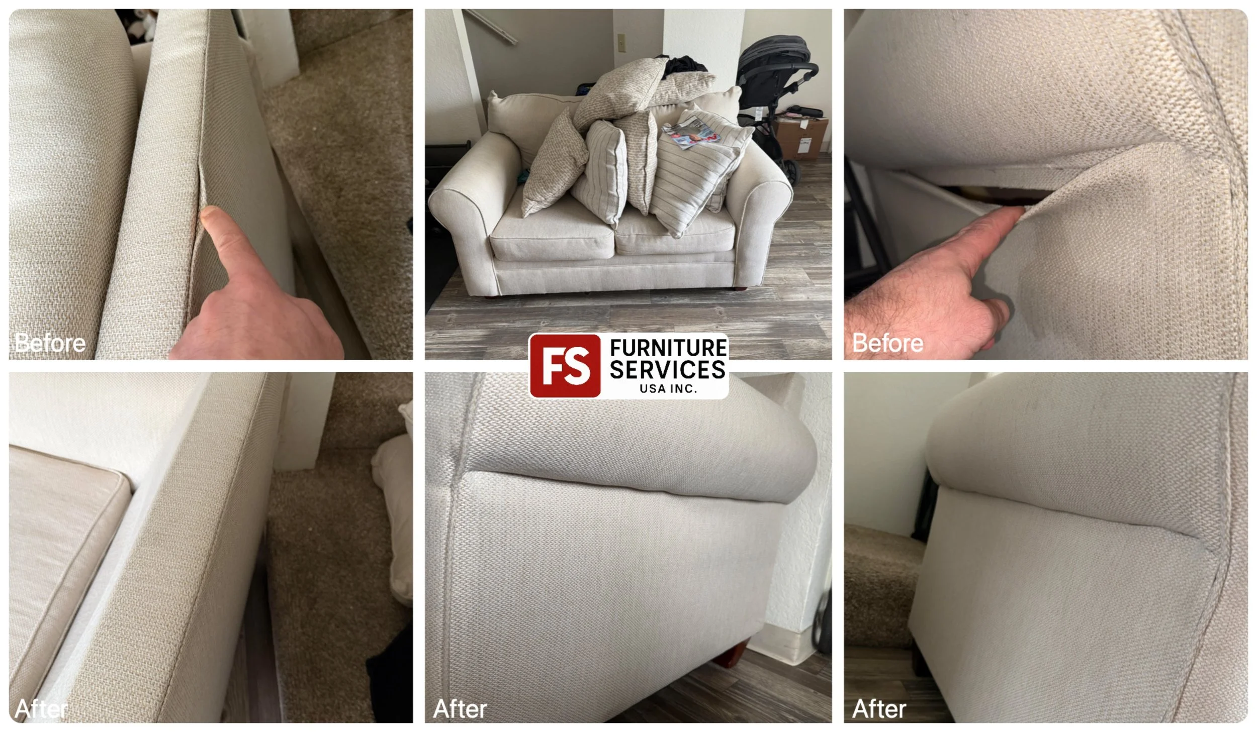 Seam separation? We stitch it up flawlessly! 🪡
When cushion or sofa seams pull apart, it compromises the look and longevity of your furniture. We provide expert fabric seam separation repair, ensuring the stitch is strong, secure, and virtually invi