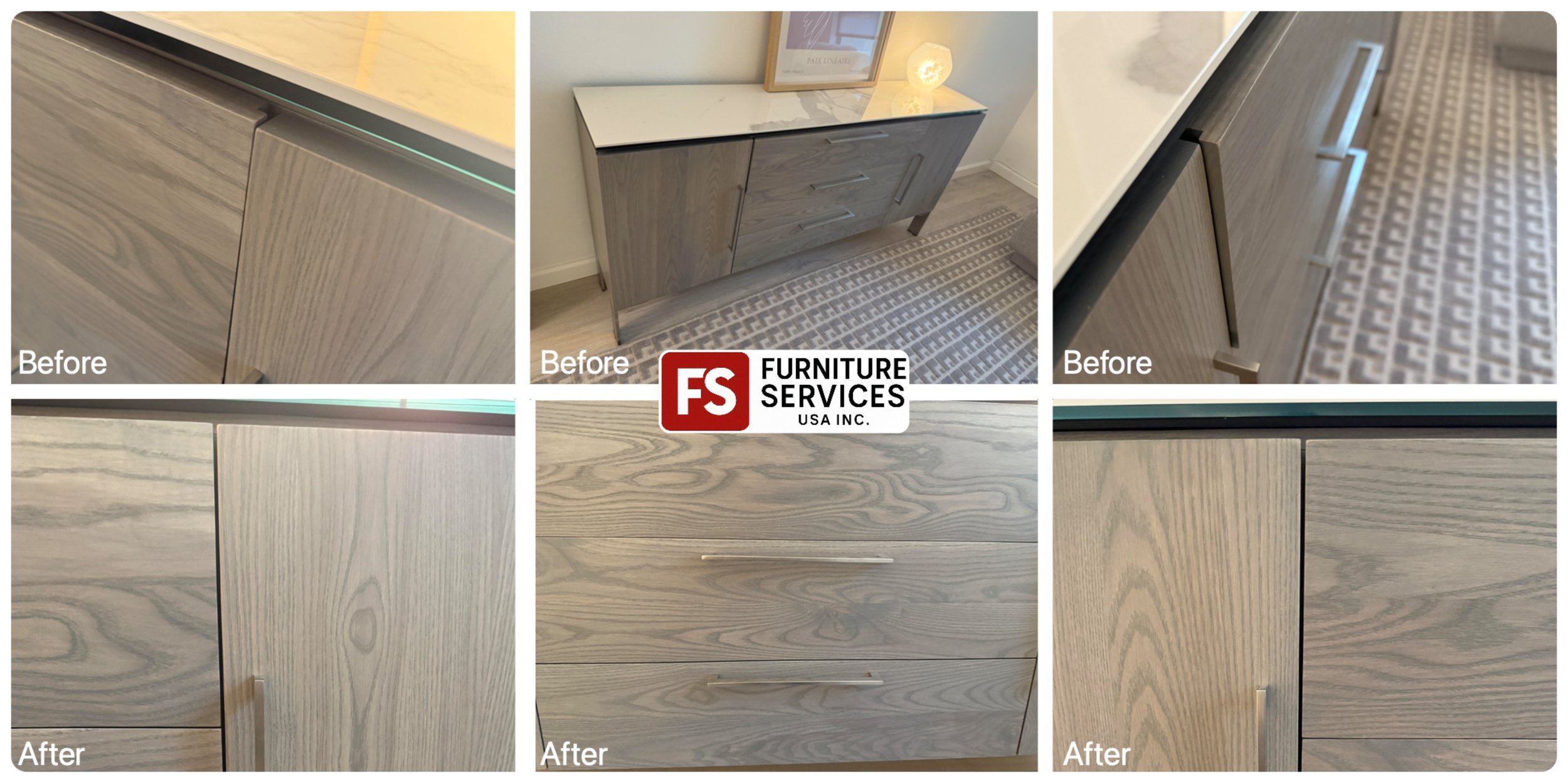Misaligned drawers and broken tracks slowing you down? 😩
We specialize in precision furniture repair, tackling common issues like broken drawer tracks, loose hinges, and misaligned cabinet doors and drawers. We replace faulty hardware and ensure eve