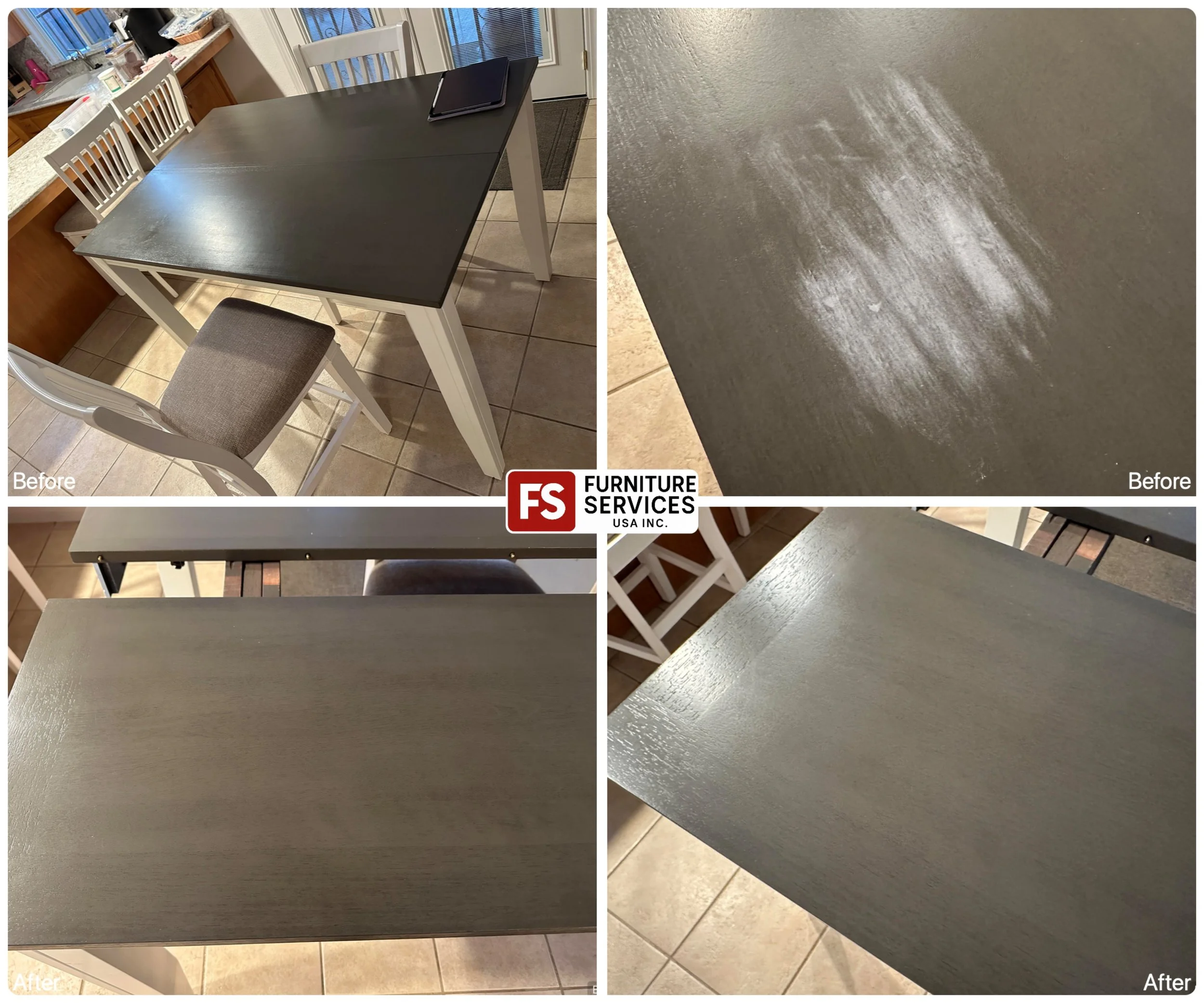 From scratched to stunning! ✨
Is your dining table showing signs of wear and tear? Don't replace it, let us restore it! We specialize in expertly repairing damaged finishes on dining tables and wooden furniture, bringing them back to their original b